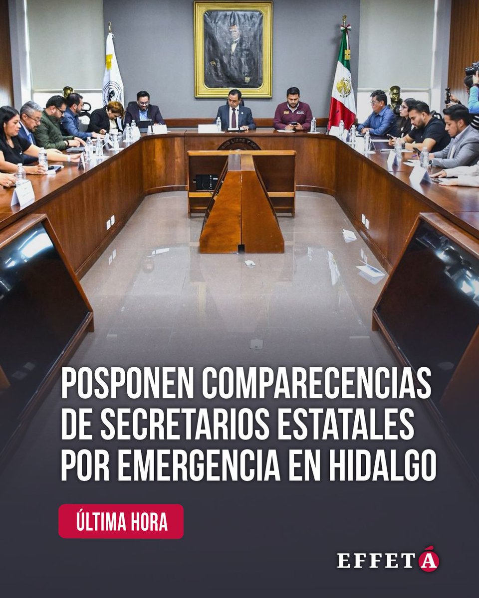 effetainfo's tweet image. 📢 Debido a la emergencia que atraviesa Hidalgo por las intensas lluvias de Priscilla, el Congreso local decidió posponer las comparecencias de las y los secretarios estatales que estaban previstas del 13 al 23 de octubre. 🌧️🏛️
⬇️ Nota completa:
effeta.info/?p=178007
#Hidalgo…