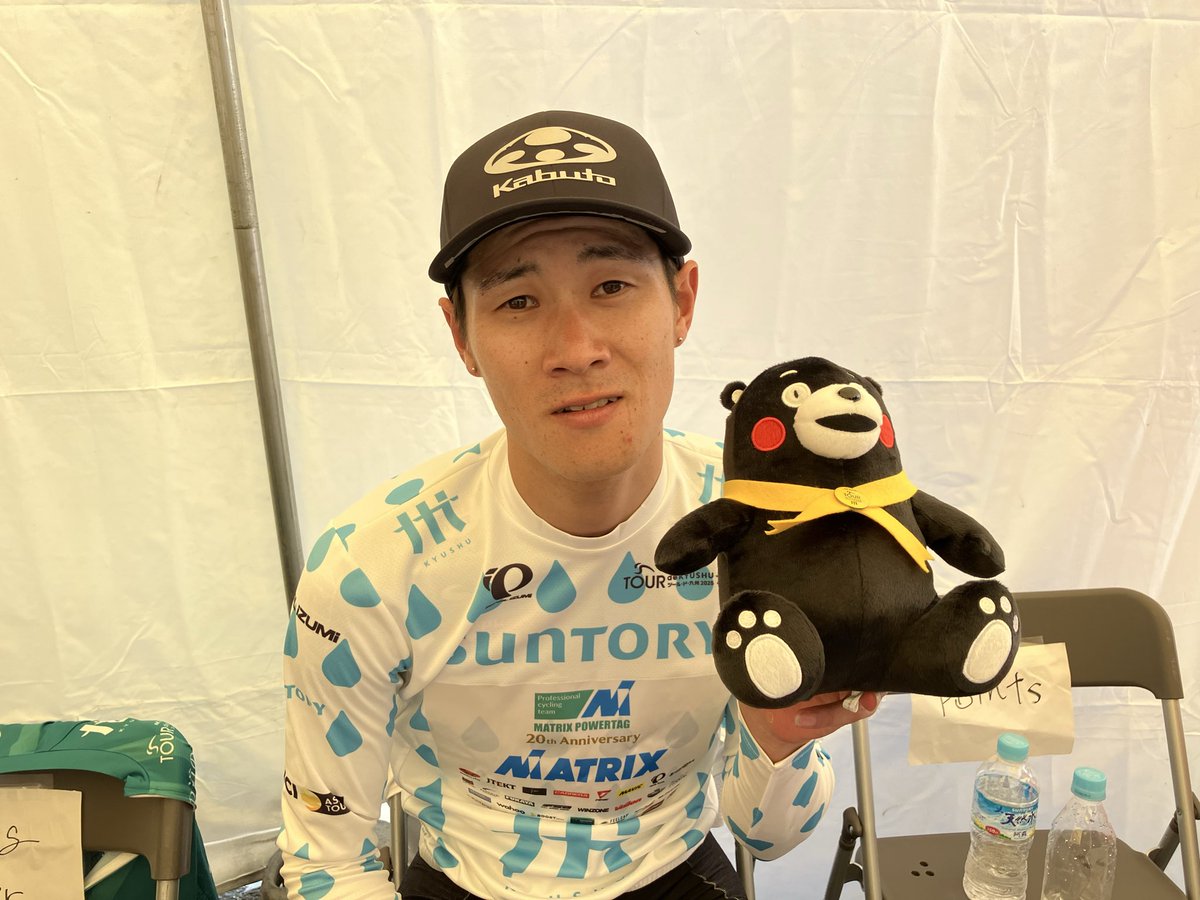 #ツール・ド・九州　宮崎・大分
くまモンとのツーショット✌️