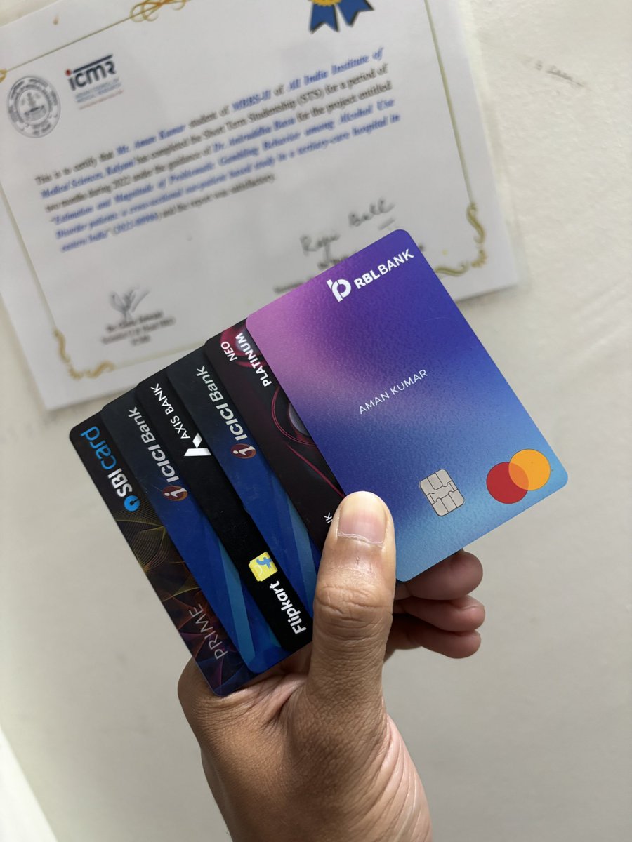 On my last X post people advised me not to go for credit cards, meanwhile I am already owning these and going for more