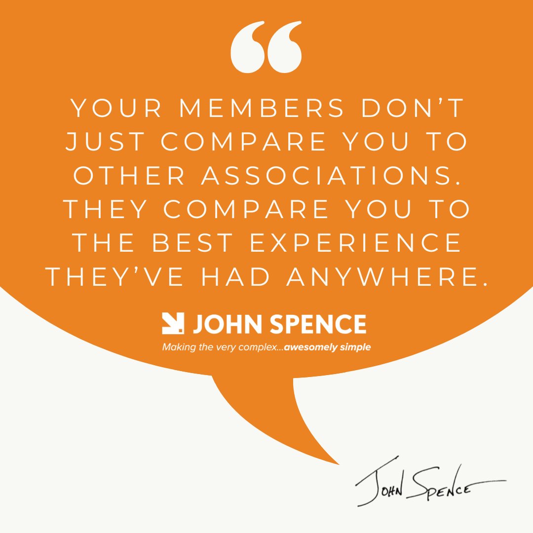 Your members aren’t grading you on an #association curve. They’re holding you to the same standard as Amazon, Disney, and Apple.

This Wednesday, I’ll share how benchmarking against the world’s best companies can help associations raise their standards &amp; strengthen their culture.