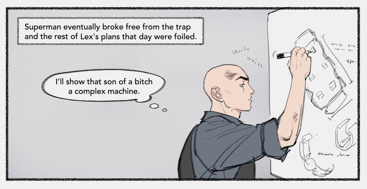 labsoup_'s tweet photo. 🔞 clex | LexClark  
Lex makes a contraption that Clark is not familiar with (takes place before the movie’s events) 

1/2 https://t.co/f8bpenmMtY