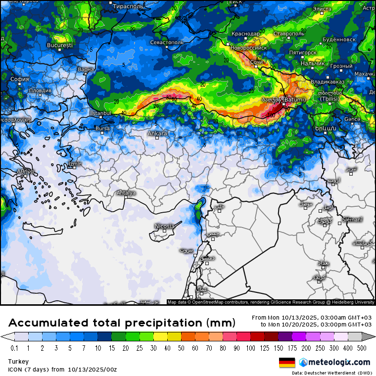 ICON sabah güncellemesi 180 saatlik yağış haritası

Sistemi geride bırakırken önümüzdeki kısa vadede yurdun genelini etkileyecek bir sistem görünmüyor.
