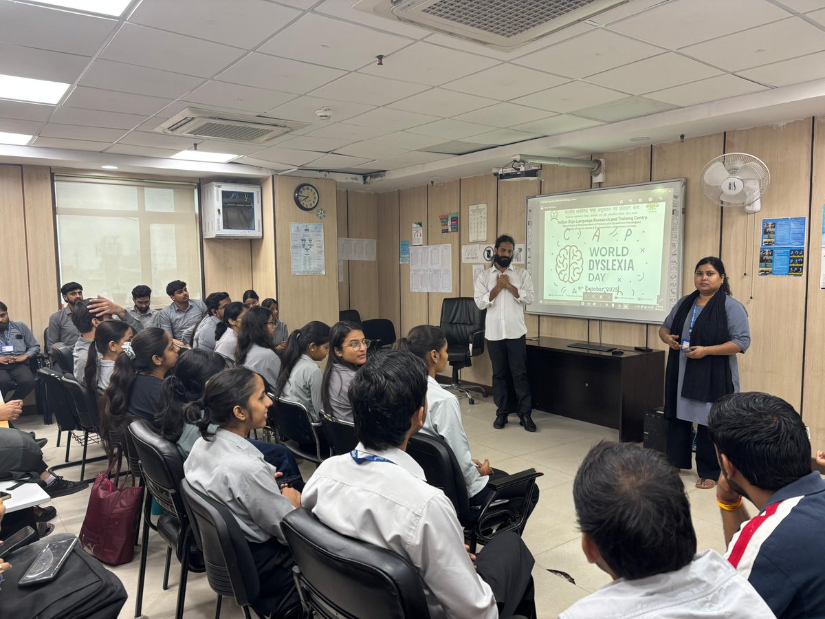 islrtc's tweet image. 💙 ISLRTC observed #WorldDyslexiaDay (Oct 9) under the guidance of Dir. Sh. Kumar Raju, raising awareness on challenges & inclusion for individuals with Dyslexia. Together, we stand for empathy, understanding & inclusive education. 🌍 #InclusionForAll #AccessibilityMatters