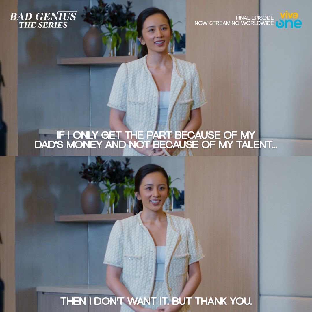 VivaOnePH's tweet photo. It's screaming ✨ major character development ✨ #PatAce just proved na pwede pang magbago ang tao for the best.
Bad Genius: The Series final episode now streaming on Viva One!
The final exam: https://t.co/2p7dZ0wgvy
#BadGeniusPh #BGTSBeatTheSystem #BGTS #VivaOne https://t.co/OiHfdr89ha