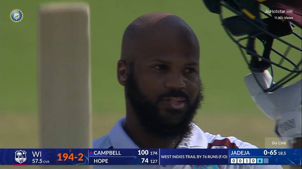 cricinsights1's tweet image. 🚨 HISTORY IN INDIA! 🇮🇳🔥
JOHN CAMPBELL 💥 becomes the FIRST West Indies opener 🏏 in 23 years to smash a Test 💯 in India! 👏
#JohnCampbell #WIvIND #TestCricket #CricketHistory #WestIndies #Century #Cricket🔥