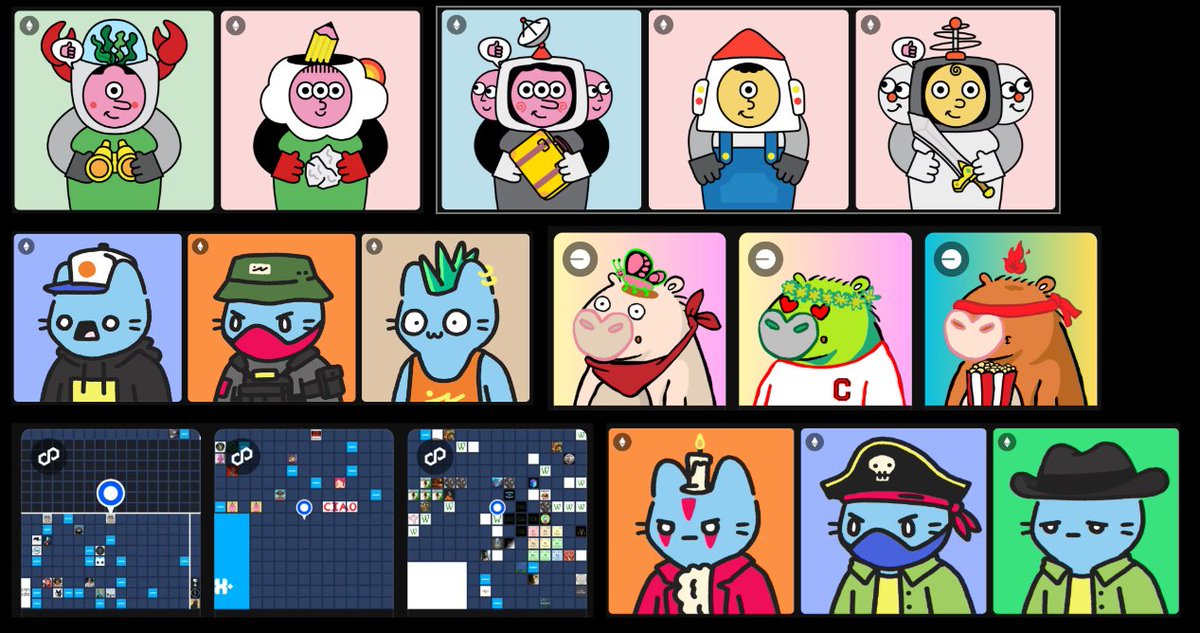 To commemorate this moment I am adding these NFTs to my collection <a href="/Moca_Network/">Mocaverse</a> <a href="/coolcats/">Cool Cats</a>  <a href="/CapyFriends/">Capy Friends</a> <a href="/TheSandboxGame/">The Sandbox</a> open to suggestions about what I should do with them fam!