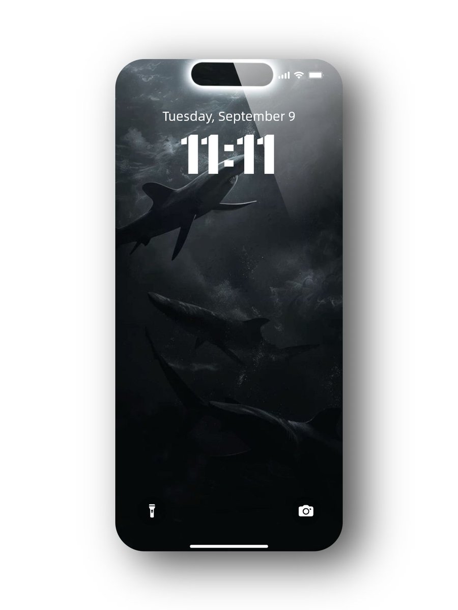 beatmywallpaper's tweet image. Deep water hides sharp truth  #wallpaper #iOS26 #LockScreen