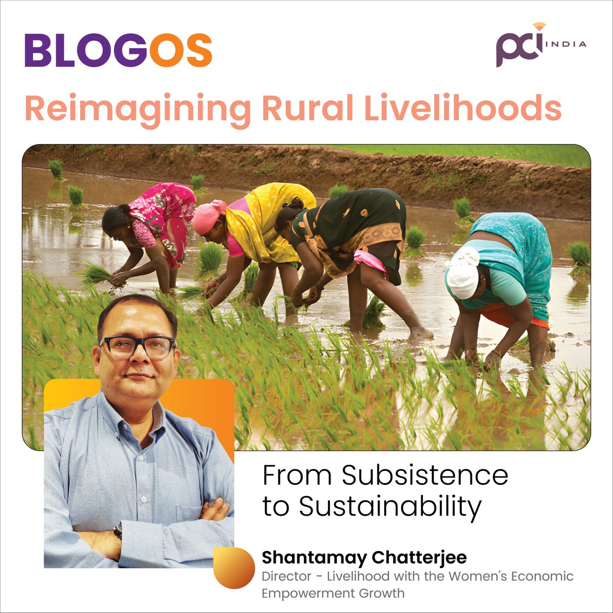 We’re excited to present our new #Blogos series, #ReimaginingRuralLivelihoods: From Subsistence to Sustainability.
In today's edition ‘Quenching Climate Needs’, <a href="/ShantamayC/">Shantamay Chatterjee</a> at <a href="/PCI_India_/">PCI India</a>  explores the power of #AWD for #SustainableFarming
🔗 Read: linkedin.com/feed/update/ur…