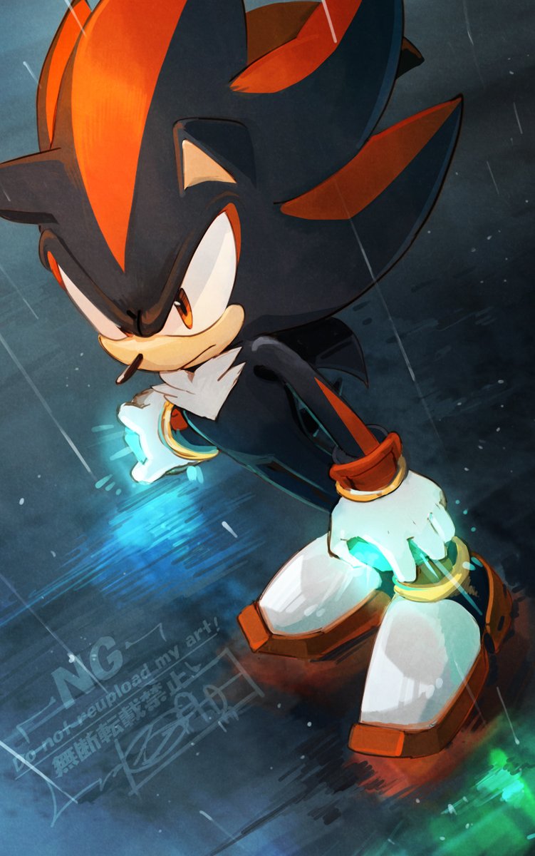 前回のイラストの続きっぽいシャドウ💎
エメラルド回収完了✨　
＃ソニかつ