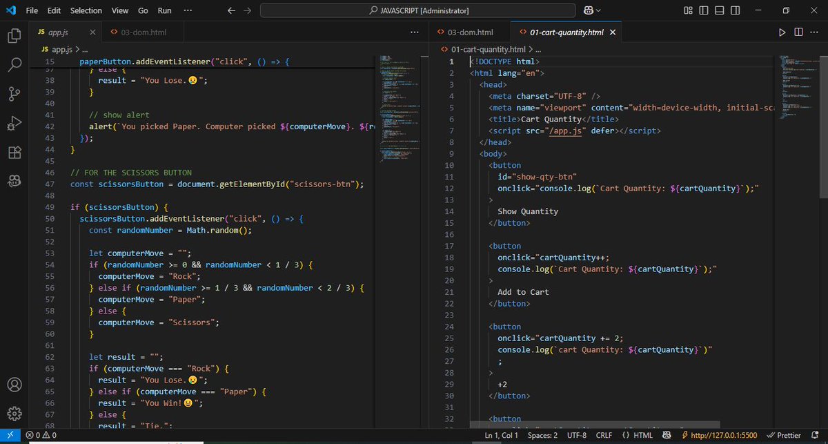 Sammysplendor's tweet image. On my JavaScript journey; last night, I successfully debugged my code using Conditional DOM checks.
Babysteps 😌🤲