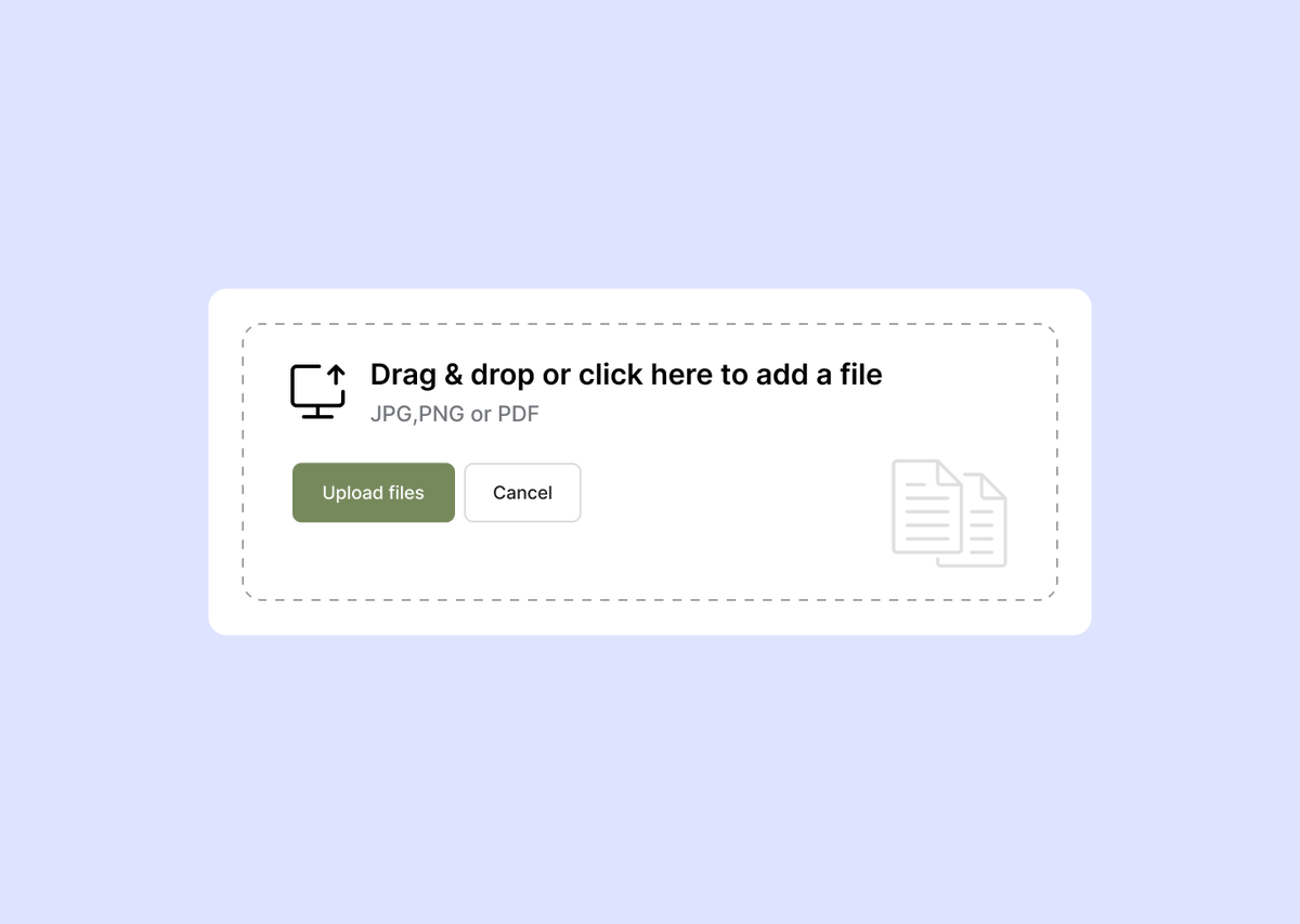 hiiiishai's tweet image. Designed two file upload sections.

One is a standard upload and the other is a drag and drop style.

Kept both clean, minimal, and easy to use.

#UIDesign #UXDesign #WebDesign #InterfaceDesign