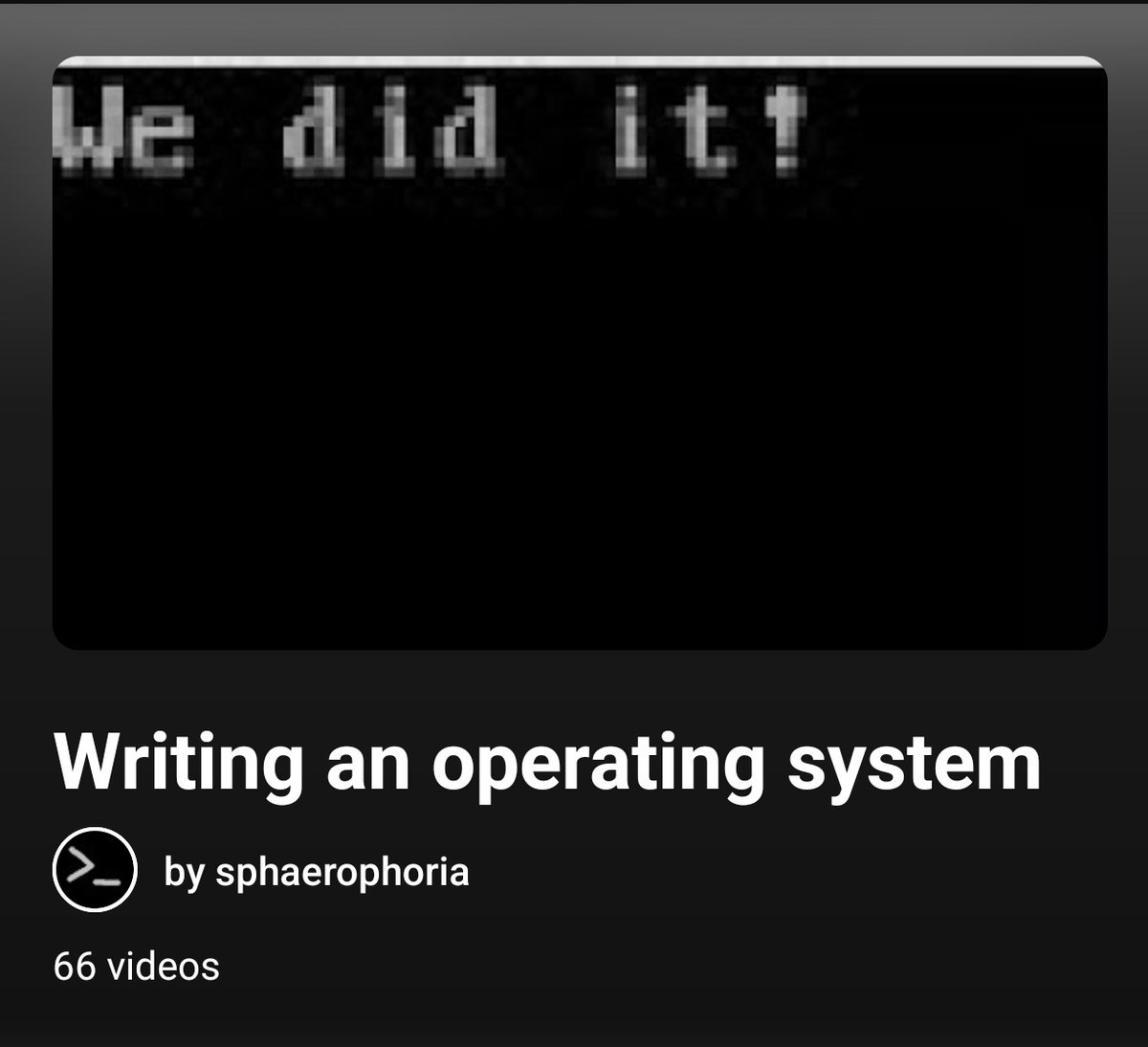 chessMan786's tweet image. Writing an Operating System