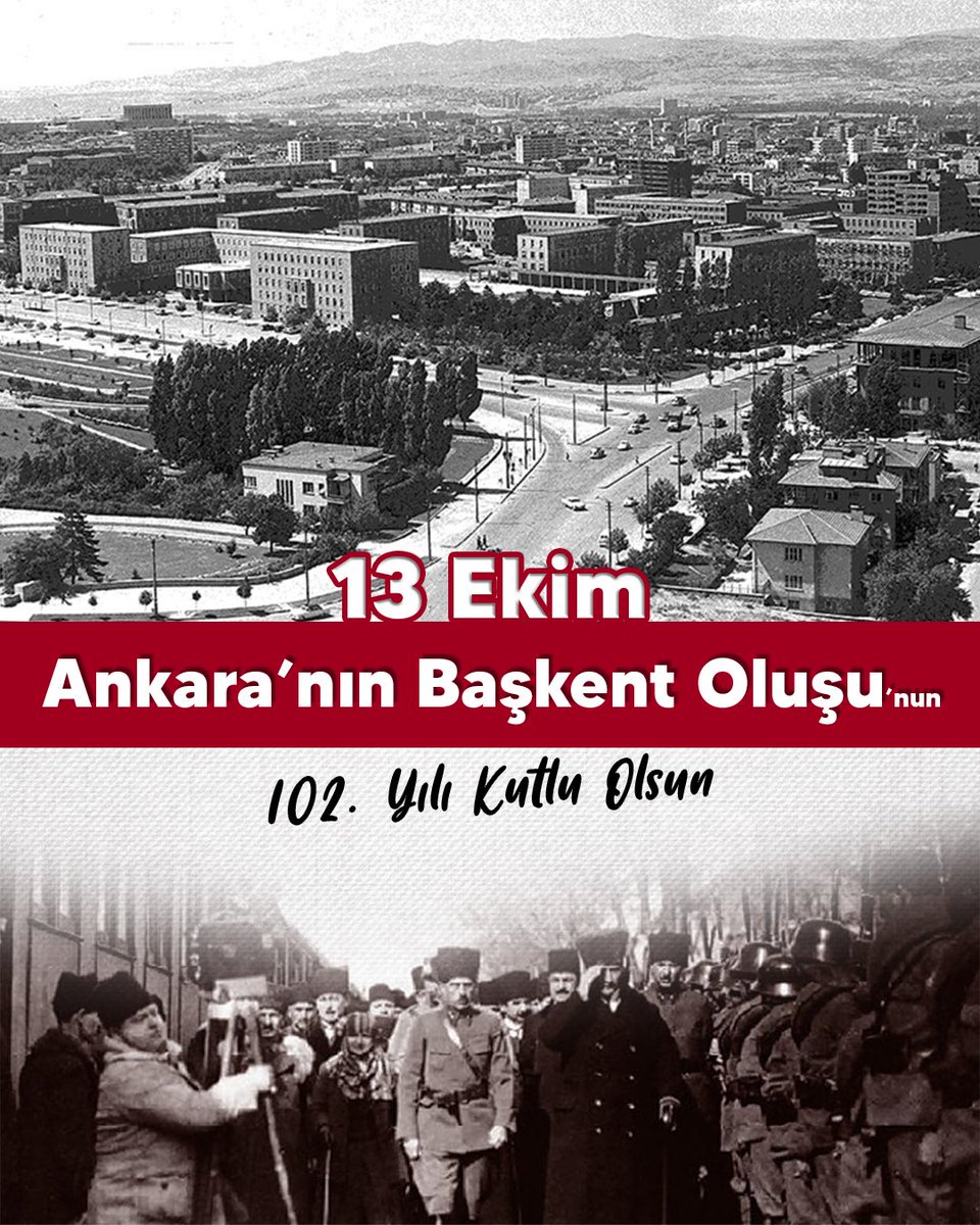 Ankara’nın Başkent Oluşunun 102.Yılı Kutlu Olsun!🇹🇷

#ankaranınbaşkentoluşu #anatoliumankara