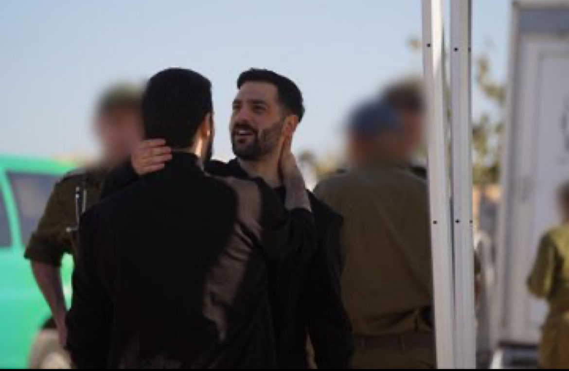 Gali and Ziv Berman, twins who both been held, separately by Hamas, are reunited on Israeli soil.