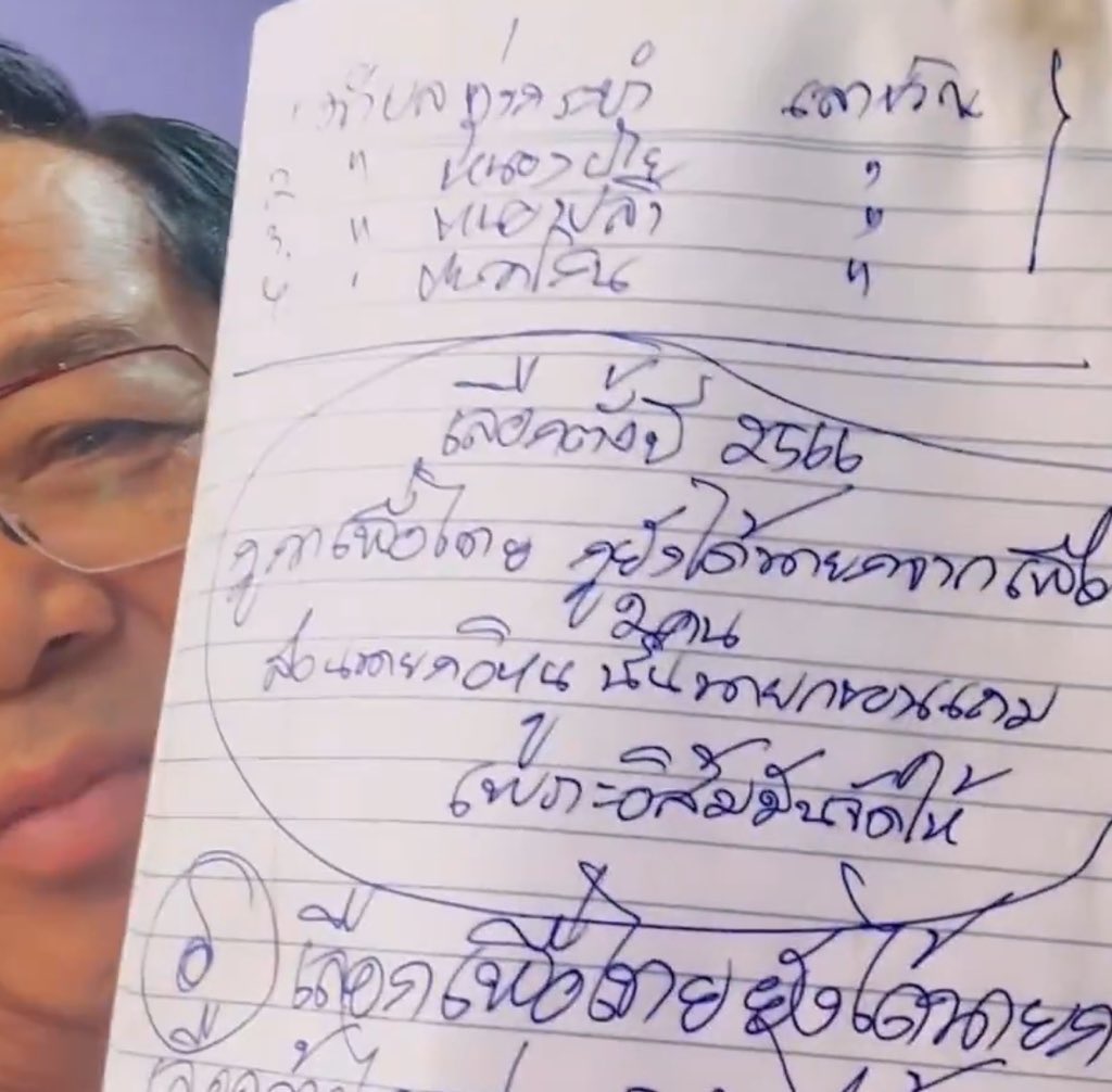 “วันนี้ผมอ่านในทวิตเตอร์ 
เขาเขียนน่าฟัง ผมเลยจดมา”