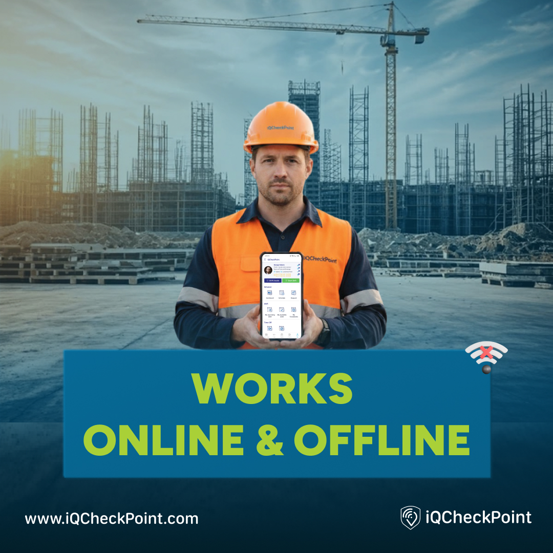 iQCheckPoint's tweet image. Field staff don’t always have internet. No problem. iQCheckPoint works offline too.  
👉 Book a Demo Today:    zurl.co/3UbxW 

#FieldWorkforce #MobileSolutions #AllInOneApp #workforcemanagement #iQCheckPoint