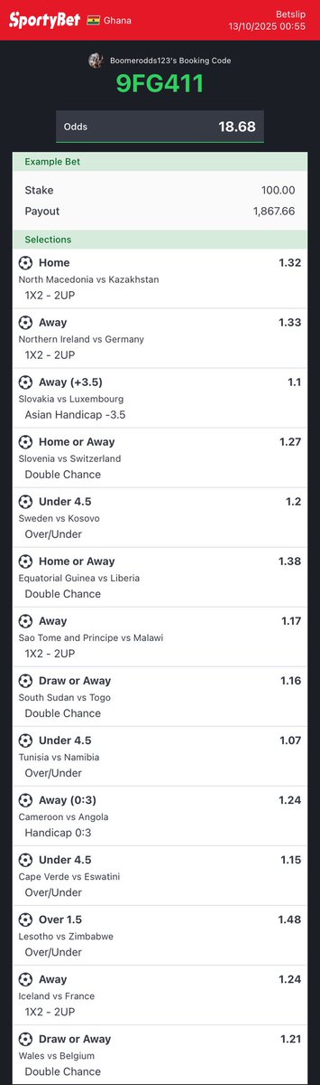 Boomluck1zz's tweet image. 20 odds
