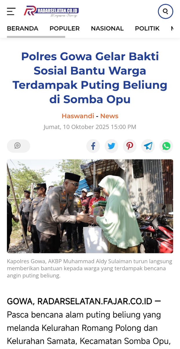 Di zaman sekarang yang serba digital, Humas Polri tetep bisa nyesuain diri dan tetep terbuka sama kritik. Salut, masih terus Setia Melayani Publik #HUTHumasPolri74