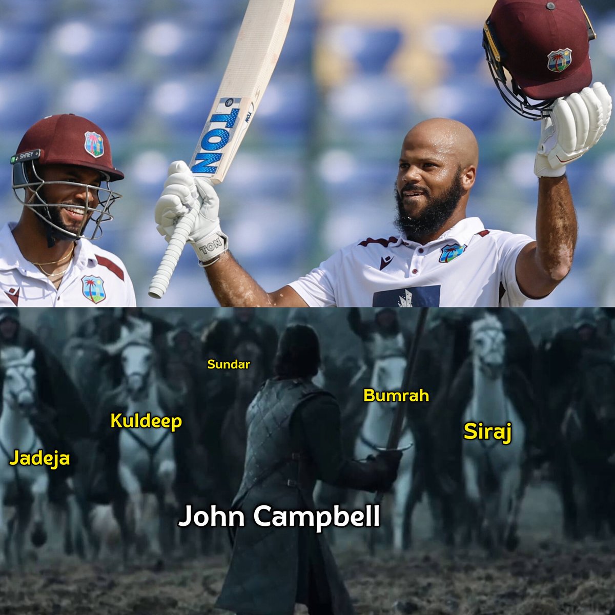 1no_aalsi_'s tweet image. John Campbell 👏🏻
#INDvsWI