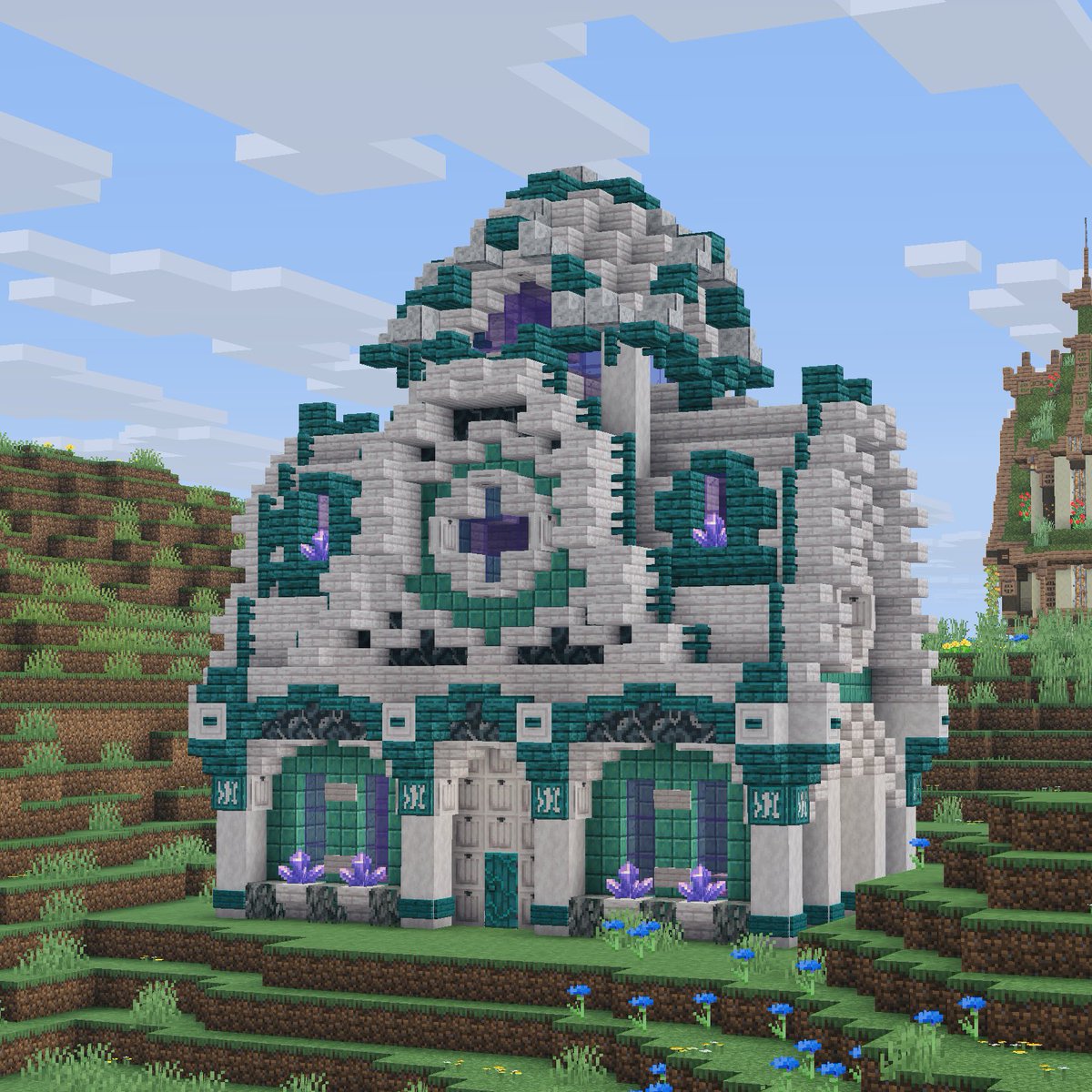 二軒目です〜！かわいいかも！
#Minecraft
#マインクラフト
#Minecraftbuilds 
#夜空の冬