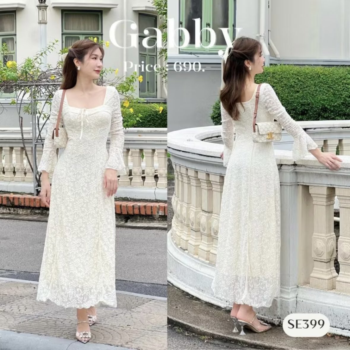 dtudlp's tweet photo. ส่งต่อ GABBY เดรสยาวลูกไม้แขนกระดิ่ง มีซับใน size XS ร้าน juniper.bkk ลองใส่ครั้งเดียวค่ะ 350 รวมส่ง
#ส่งต่อเสื้อผ้า #ส่งต่อเสื้อผ้ามือสอง https://t.co/JWImo7vn1G