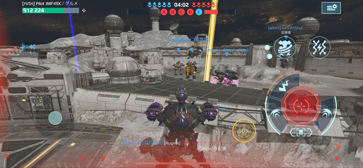 461045's tweet image. タイタン3機で引き篭もるのはやめてくれ
#warrobots