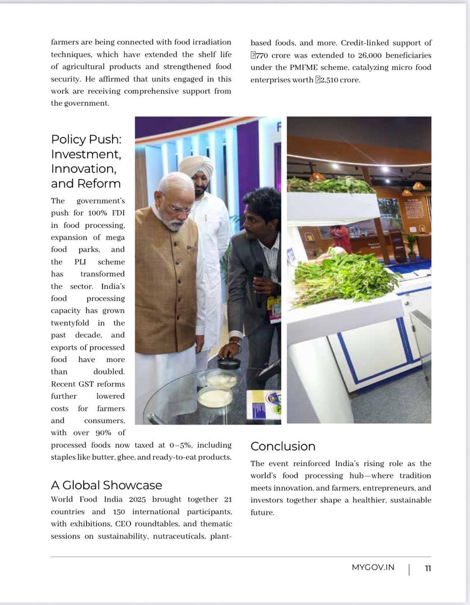 Ministry of Food Processing Industries tweet media