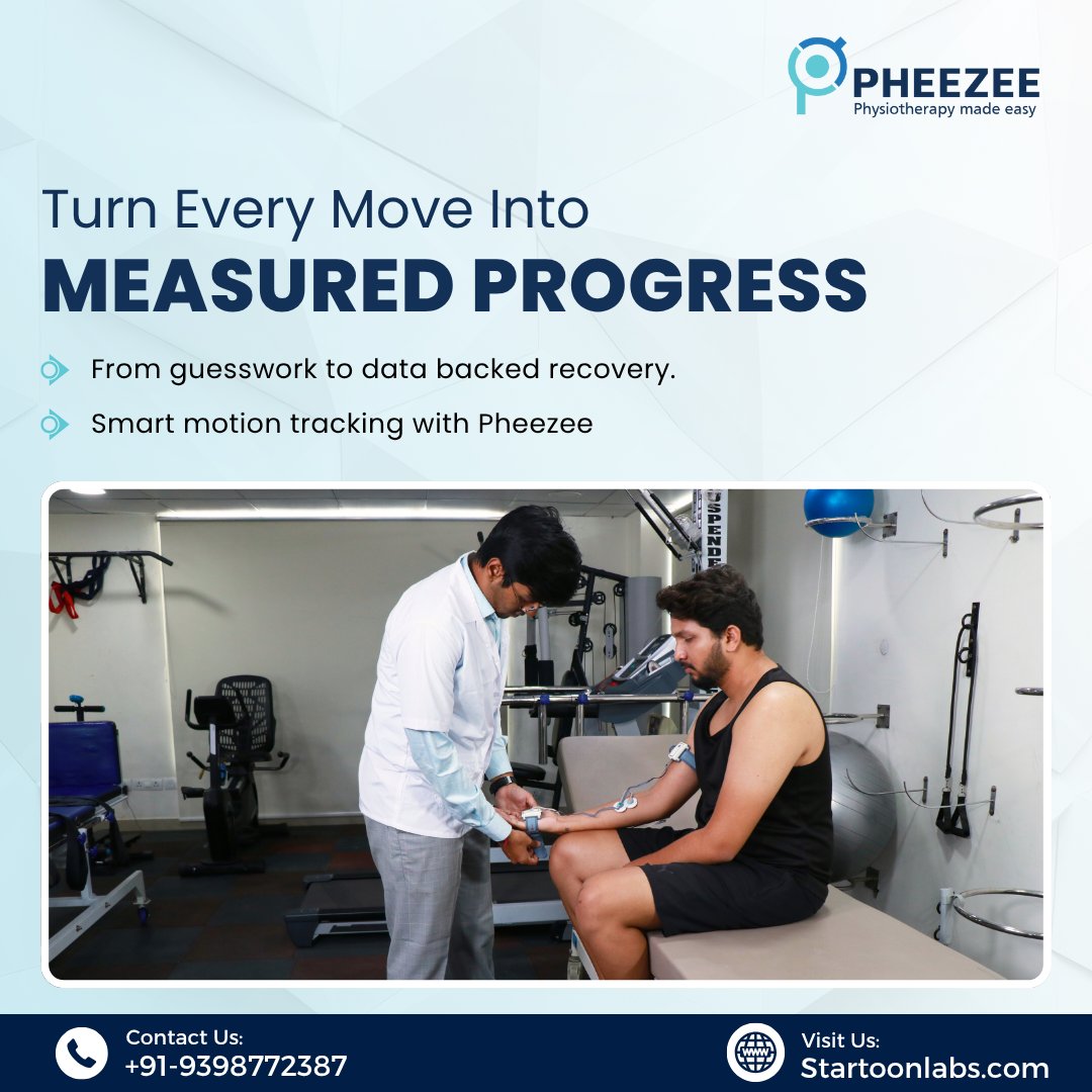 startoonlabs's tweet photo. See Your Recovery in Motion.
Skip the guesswork — track real progress with Pheezee.
AI-powered motion tracking. Real-time results. Faster healing.
#Pheezee #StartoonLabs #RehabTech #AIInHealthcare #Physiotherapy #SmartRecovery #RehabInnovation #MotionTracking #PhysicalTherapy https://t.co/QsoWwGBp2C