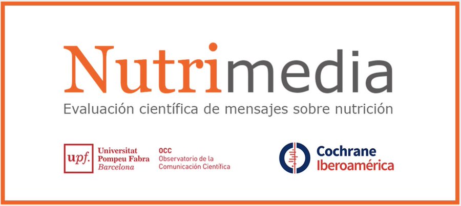Nutrimedia es el primer recurso que analiza científicamente la veracidad de los mensajes sobre alimentación y nutrición.

📩 Suscríbete a nuestro boletín o síguenos en Twitter para ser el primero en enterarte de los nuevos análisis que hagamos: upf.us11.list-manage.com/subscribe?u=13…