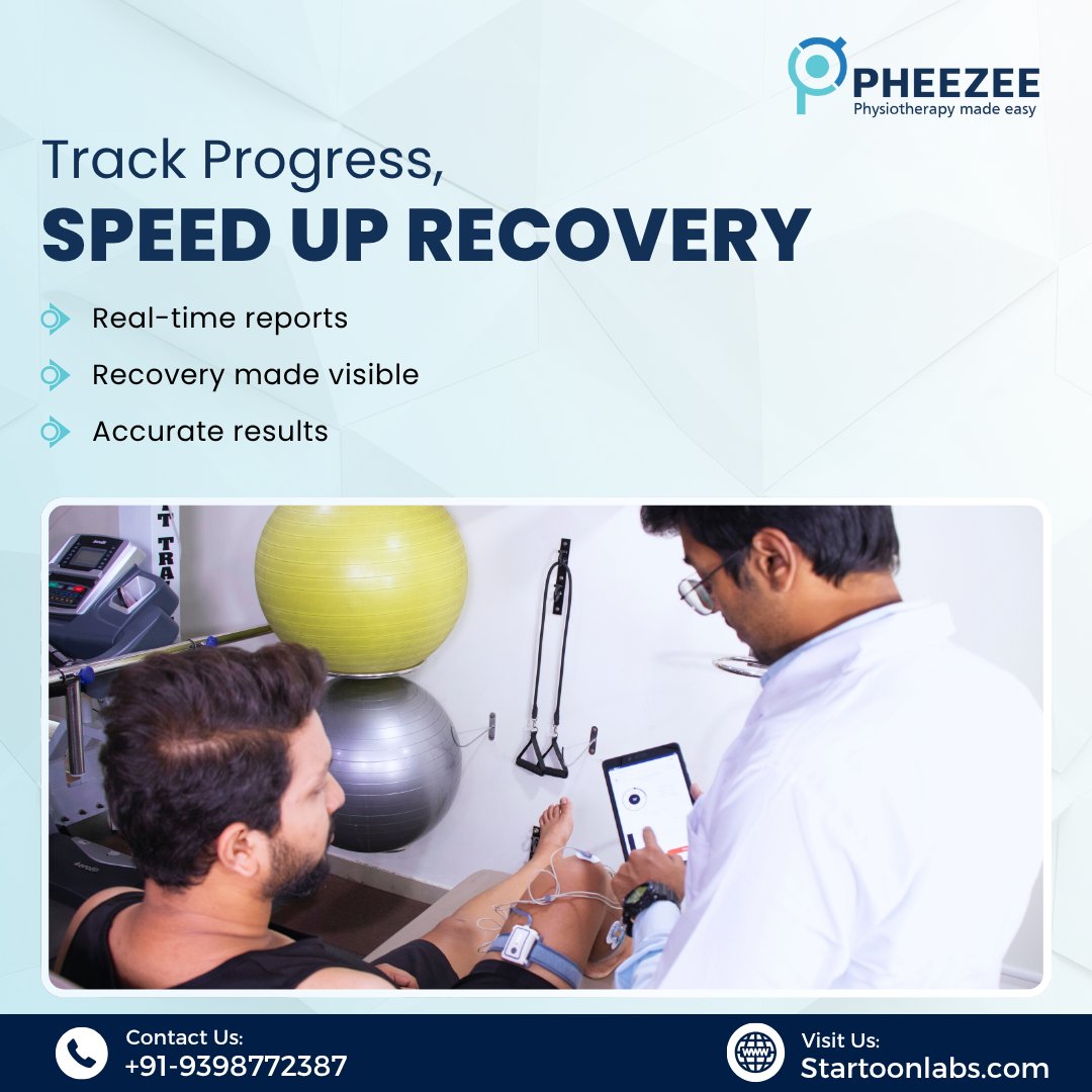 startoonlabs's tweet photo. See Your Recovery in Motion.
Skip the guesswork — track real progress with Pheezee.
AI-powered motion tracking. Real-time results. Faster healing.
#Pheezee #StartoonLabs #RehabTech #AIInHealthcare #Physiotherapy #SmartRecovery #RehabInnovation #MotionTracking #PhysicalTherapy https://t.co/QsoWwGBp2C
