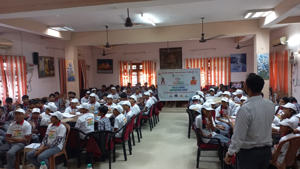PM SHRI KV NO.1 GWALIOR (@kv1_gwl) on Twitter photo VIKSIT BHARAT BUILDATHON
Mega Launch 
Schools to innovate for Viksit Bharat by 2047.
#ViksitBharatby2047 #AIMtoInnovate
<a href="/KVS_HQ/">Kendriya Vidyalaya Sangathan</a> VIKSIT BHARAT BUILDATHON
Mega Launch 
Schools to innovate for Viksit Bharat by 2047.
#ViksitBharatby2047 #AIMtoInnovate
<a href="/KVS_HQ/">Kendriya Vidyalaya Sangathan</a>