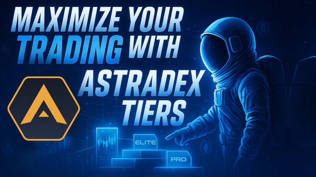 🎓 New AstraAcademy Episode is LIVE!
Maximize Your Trading with AstraDex Tiers

This week’s episode breaks down one of AstraDex’s most powerful features — Tier Wallets.
Your tier level determines how much trading power you unlock: better fees, faster execution, and more control