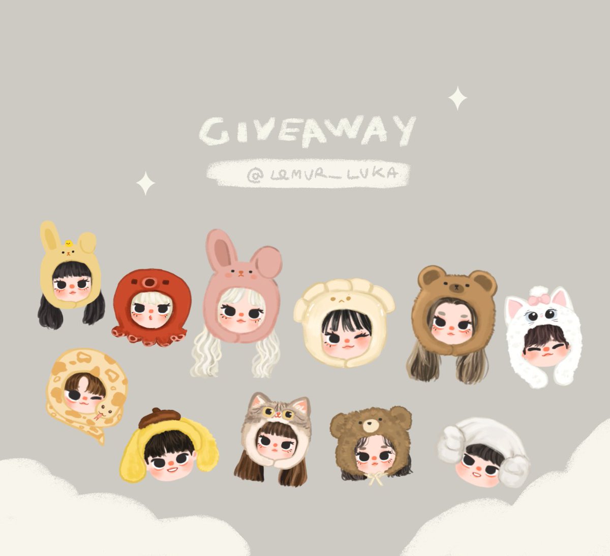 lemur_luka's tweet image. 🌟g𝒊𝒗𝒆𝒂𝒘𝒂𝒚 🍏
🍎 วาดรูปใส่หมวกแบบนี้ 1 คน คับบ
🥣 รี+เมนชั่นอะไรก็ได้ค่ะ
ประกาศผลพรุ่งนี้ ประมาณ 2-3 ทุ่มฮะ