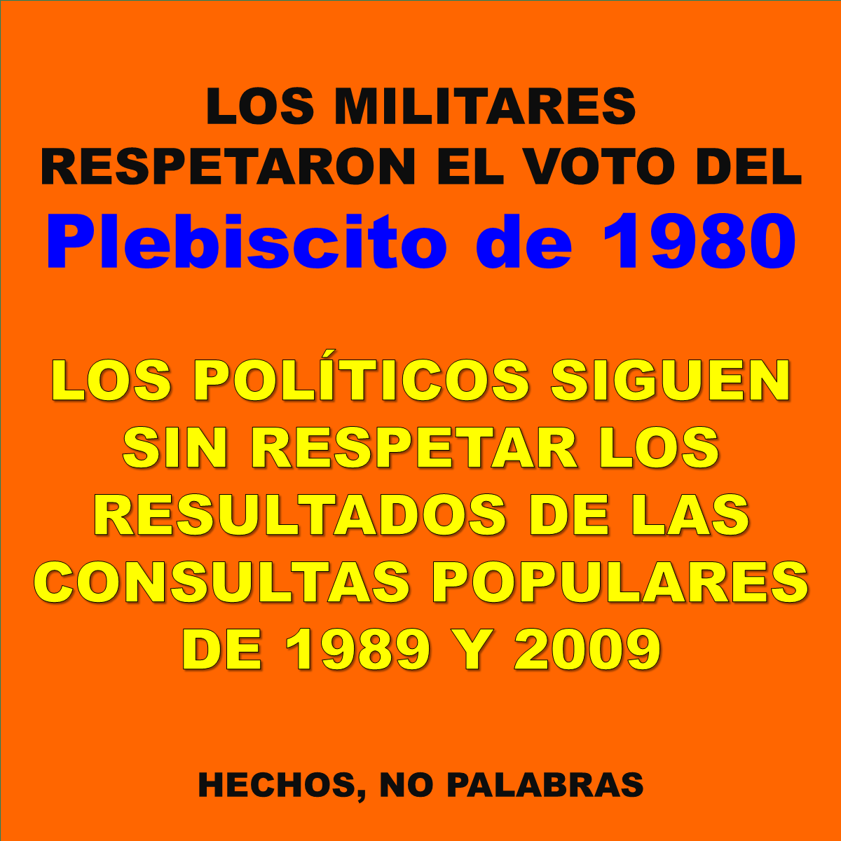 SeUruguay's tweet photo. Convocado por los partidos #políticos, DOS VECES la #mayoría del pueblo, votó para mantener la ley de #CaducidadEl mandato popular (art.82 Constitución) está siendo #ignorado
Hechos, no palabras
#SeTieneQueSaber 🎗️🇺🇾 https://t.co/E13S2N2W4V