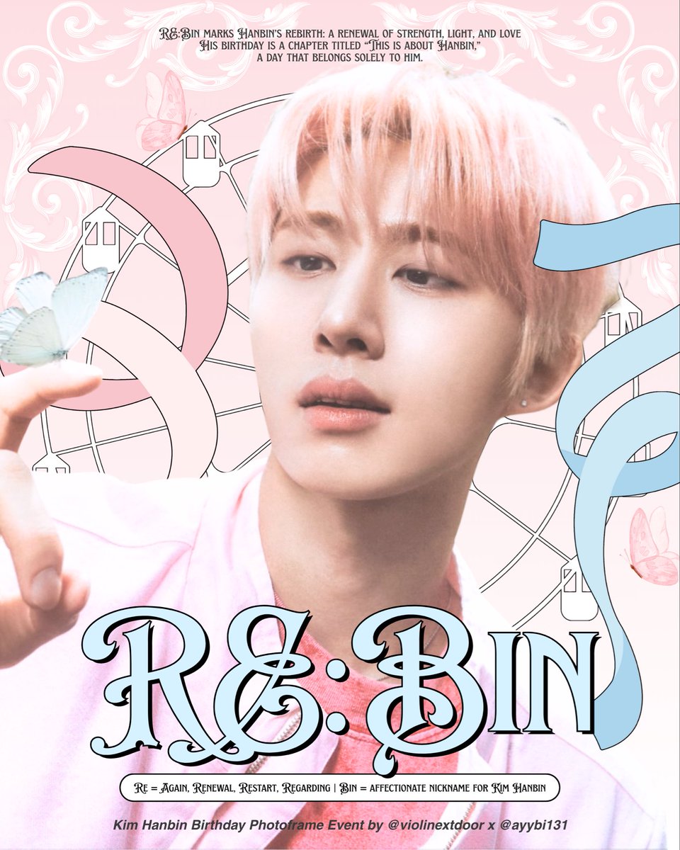 missDVIP92's tweet photo. Re:BIN is calling! 🆔 are you in?

🎡 Kim Hanbin Photoframe Event 🎡 
by @violinextdoor x @ayybi131 

Hanbin rises, renews, and restarts each year
Capture your smile with #ReBIN and share the warmth ♡

📍@selfietimeid 🇮🇩
📅 20/10 - 2/11 

#비아이 #김한빈 https://t.co/FXpp6YwOsm