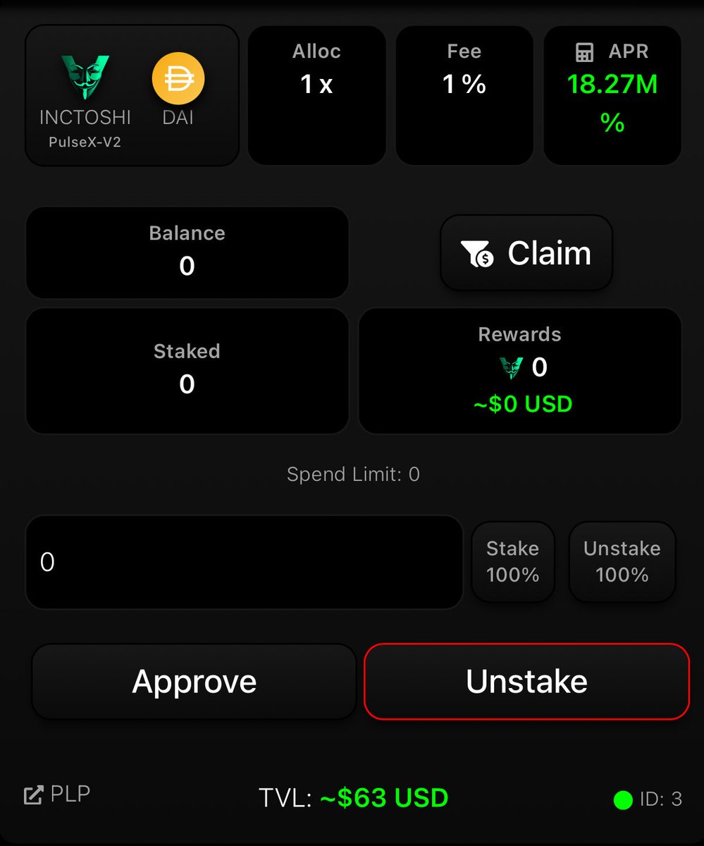 TheGreat0x's tweet image. INCTOSHI farms just dropped 🥵

25M % APR on #Pulsechain is crazy work from Vox.finance/farminctoshi

@VOX_DeFi @LibertySwapFi @INCTOSHI0x