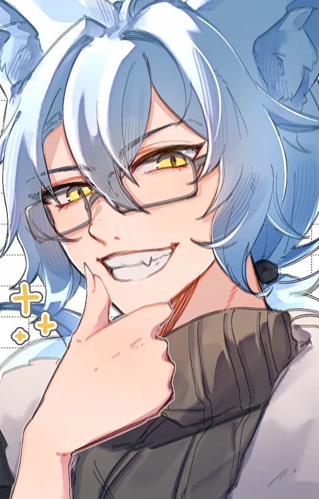 Hey cuties~
It's nice to meet you 💙

🎨 <a href="/bako0_/">Bako</a> | #Aruillust