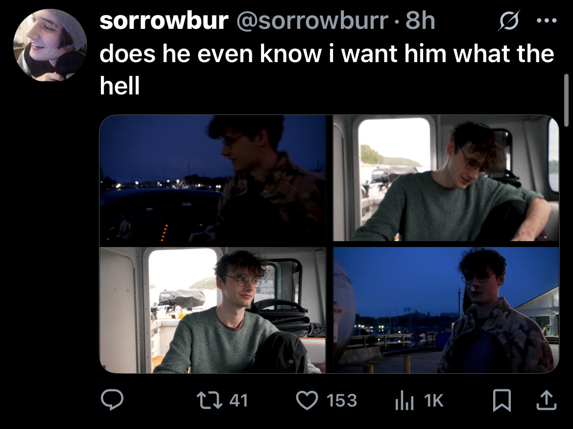 i think i’ve peaked on wilbur twt