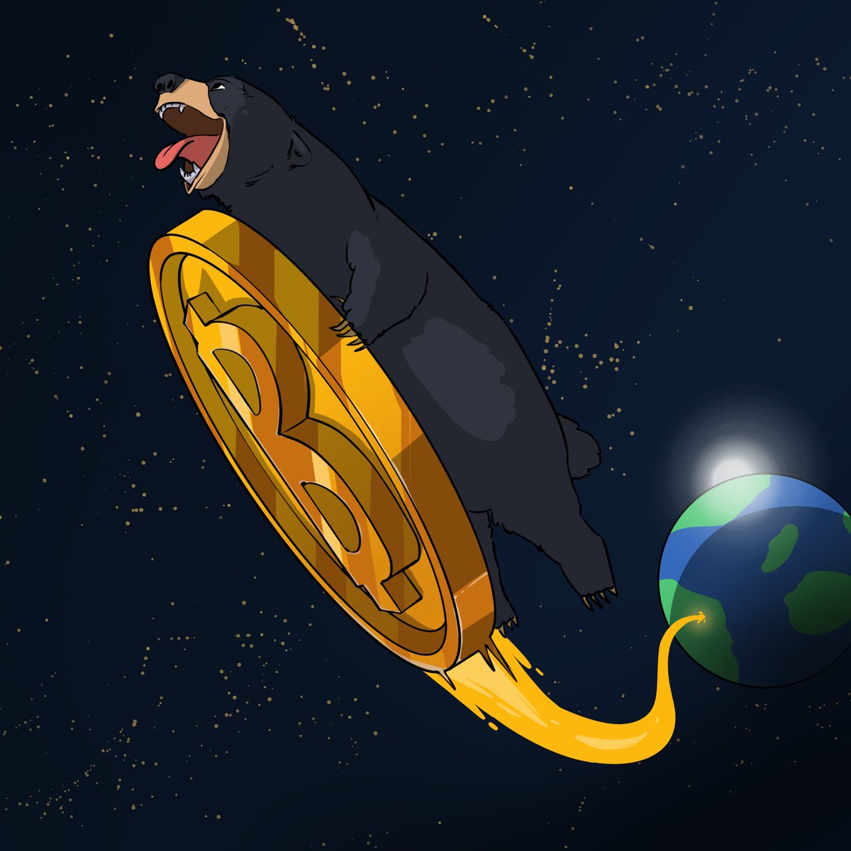 Even the bears can’t resist this lift-off. BTC said ‘no brakes today’

Commissioned by @honeyonsol 

Building something on-chain? Let’s handle the visuals.