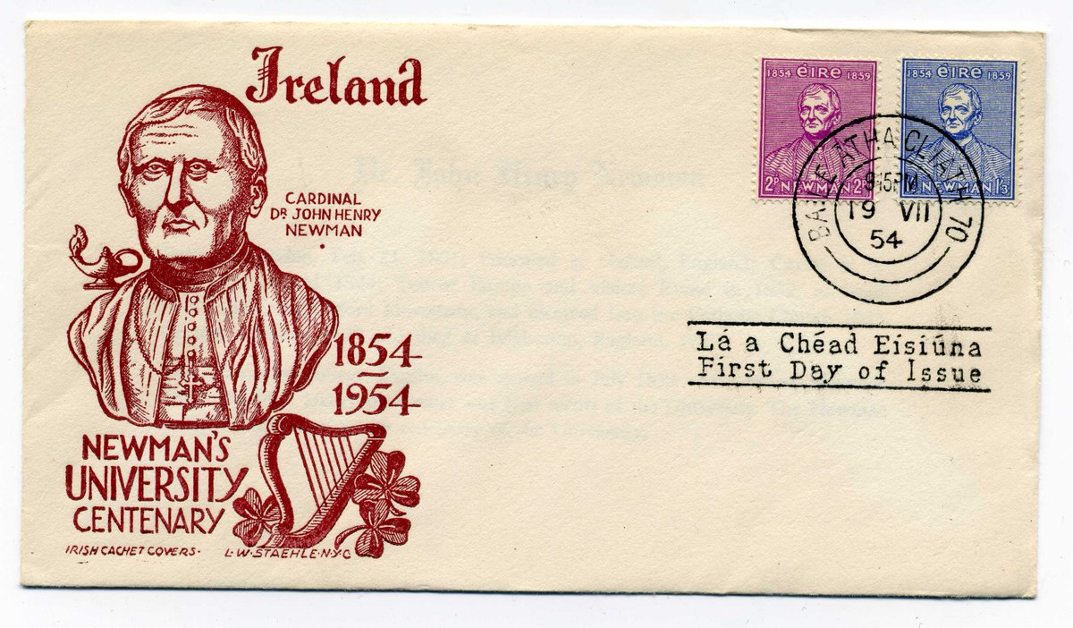 #Otd 2019: Canonisation of St John Henry Newman, C.O. (d. 1890). Theologian &amp; poet. Instrumental in founding Catholic University of Ireland 1854. 1st rector. Evolved into <a href="/ucddublin/">University College Dublin</a> today largest university in Ireland! 📷Newman house, St Stephen's Green; original location of UCD.