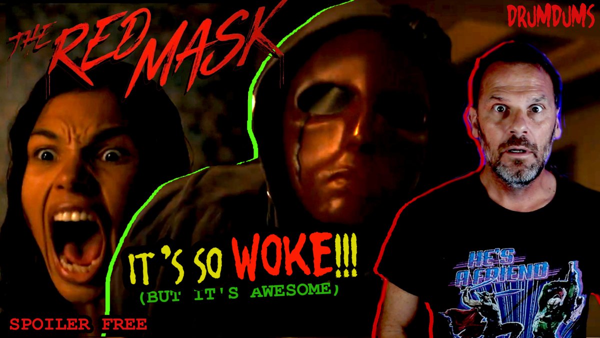 Drumdums's tweet image. I'm always down for a new slasher movie. The Red Mask is an ultra meta slasher that is clever in it's bold swings, with some bloody twists for extra flavor. Let's review! #TheRedMask #ScreamFest 

youtu.be/iZjlIJr1u4k