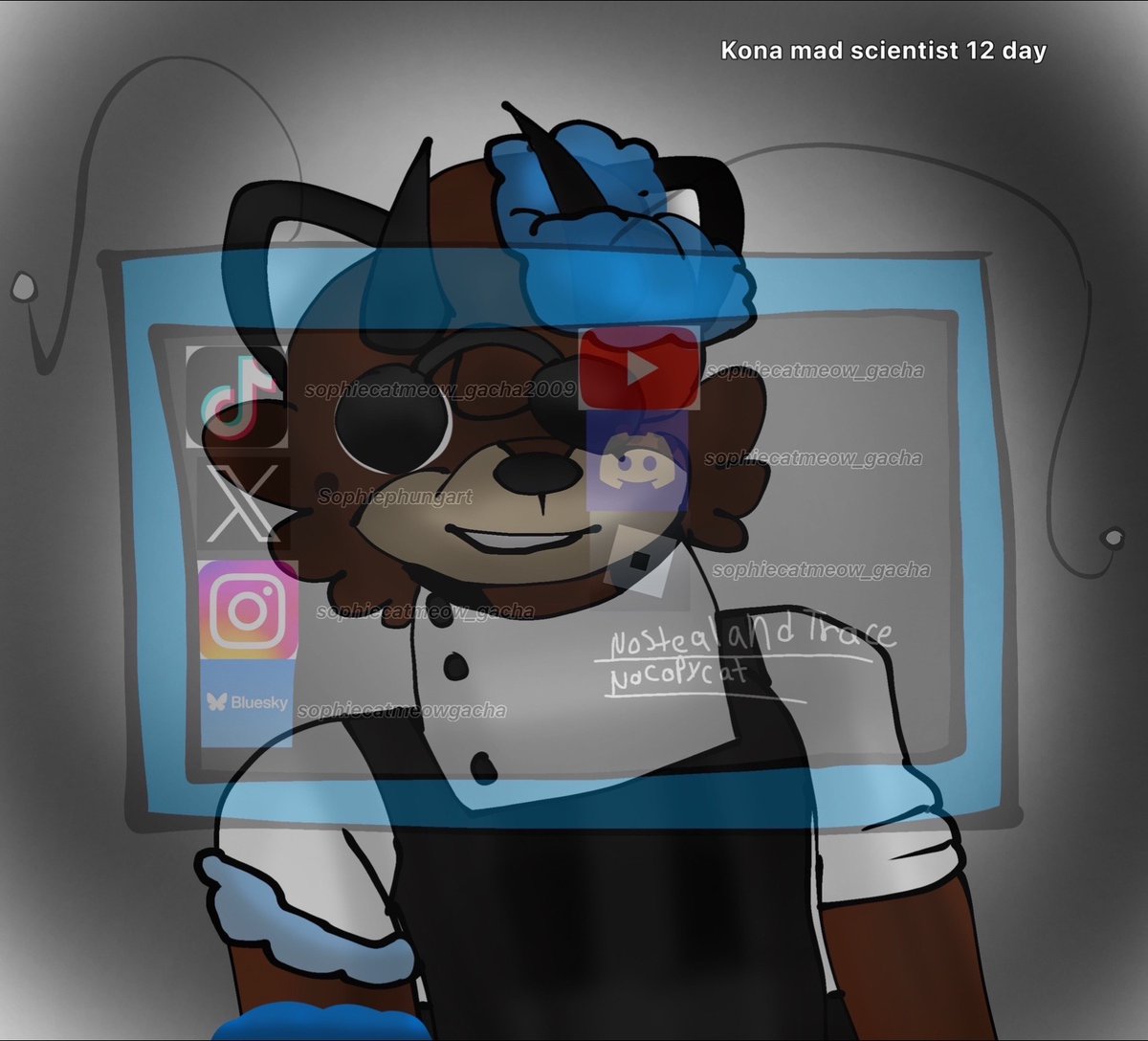 SophiePhungart's tweet image. Kona mad scientist 12 day #piggyroblox #piggyfanart #piggykona #piggykonafanart #konapiggy #konapiggyfanart #piggyinktober2025 #piggyrobloxfanart