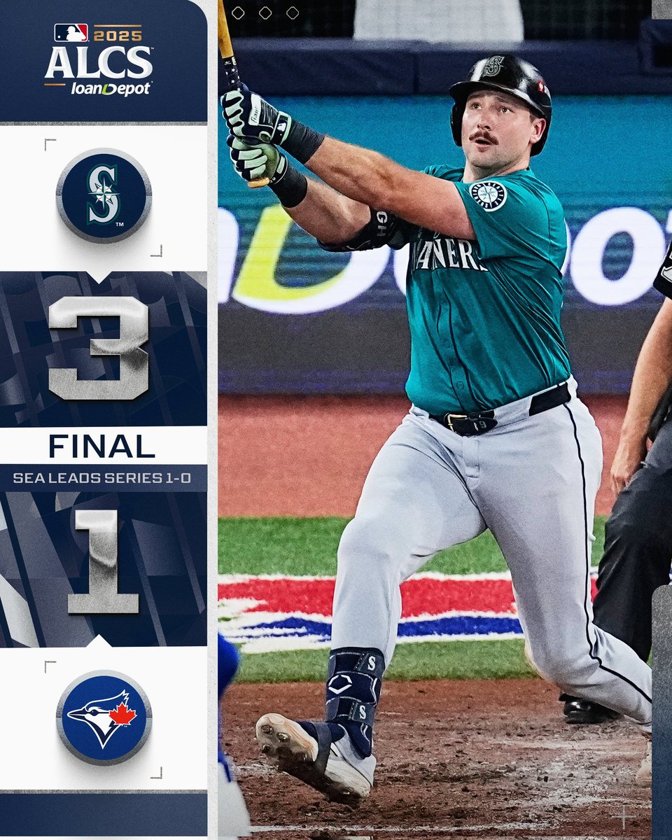 ⚾🚨 SEATTLE PREND LE GAME 1 À L'EXTERIEUR !

Gros avantage : Toronto a utilisé son meilleur lanceur partant (Gausman), et Seattle le moins bon (Miller).