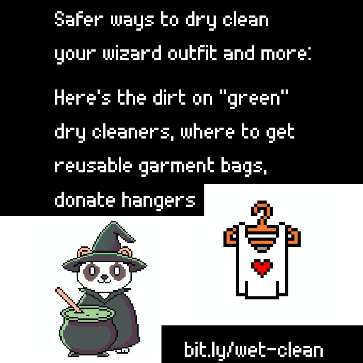 See if:
-Dry cleaning chemicals like perc offgas from clothes &amp; harm people at/near cleaners. Perc has no health perks! Other chemicals can cause harm, even if “green/organic/nontoxic.”
-You can wash "dry clean only” clothes at home
-Wet cleaners are safer
bit.ly/wet-clean