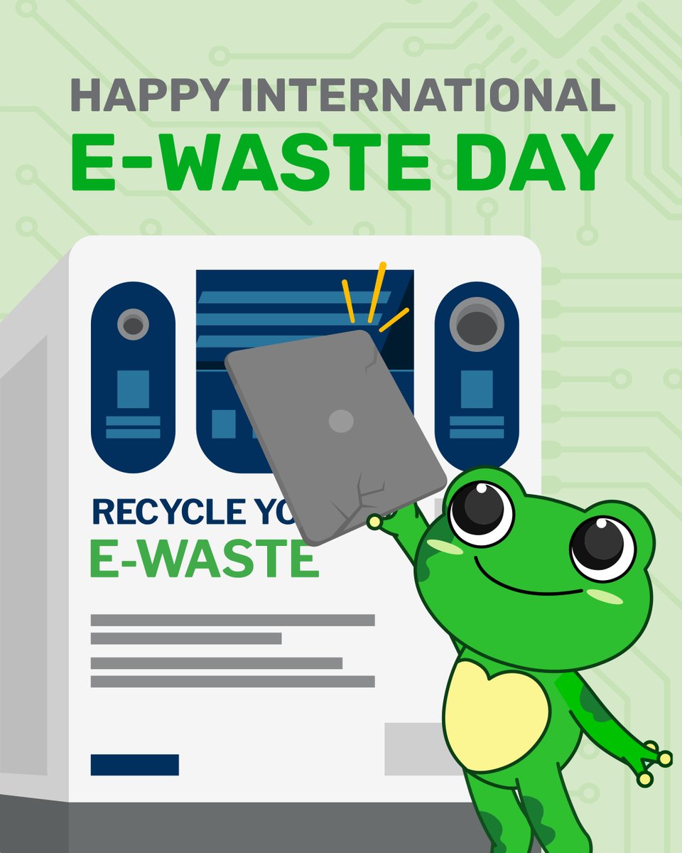 Happy International E-waste Day!
Your old electronics aren’t just clutter. They’re filled with critical raw materials that can power our green future. ♻️
Drop them off at an e-waste bin. Let’s keep those precious materials in the loop!
#RecycleRight #SustainableSG