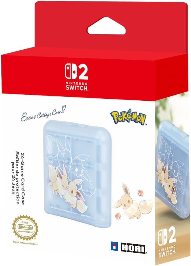 dealfunfr's tweet image. == SORTIE DU 13 OCTOBRE ==
HORI Boîtier de 24 jeux (Évoli Cottage Core) pour Nintendo Switch 2 – Sous licences officielles Nintendo et The Pokémon Company International,
Prix: 12,99€
*AMAZON: amzn.to/42Fk0hz