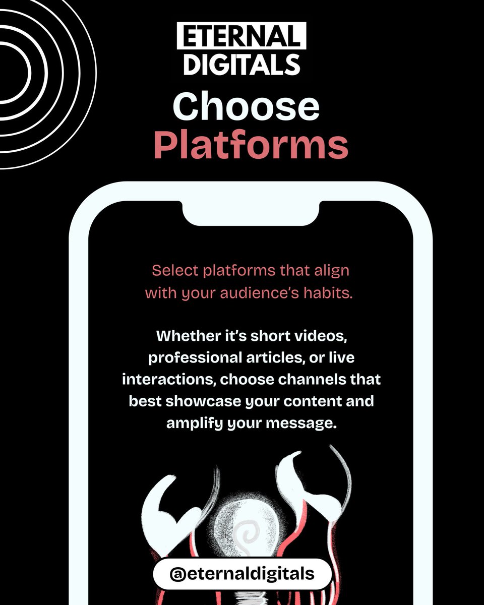 digitalseternal's tweet photo. A great social media campaign = smart strategy 🎯
1️⃣ Define your goal
2️⃣ Know your audience
3️⃣ Create content
4️⃣ Choose platforms
5️⃣ Track &amp; analyze 📈

At Eternal Digitals, we turn posts into performance. 🚀
📞 +91 8057998036

#EternalDigitals #GrowWithEternalDigitals https://t.co/7GCYzSkVbk