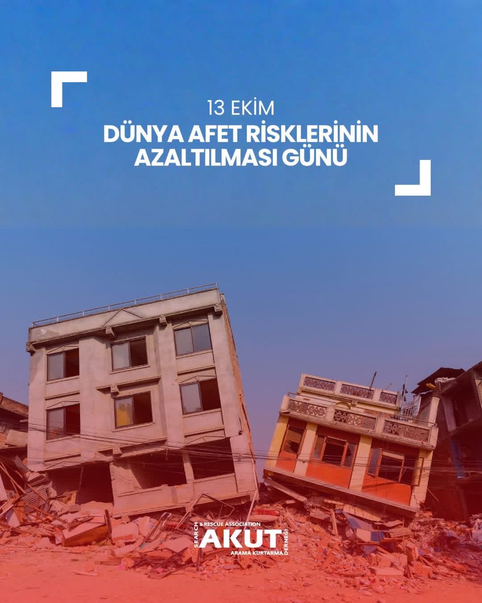 AKUT (@akut_dernegi) on Twitter photo Bugün Dünya Afet Risklerini Azaltma Günü. Olası bir afete ne kadar hazırsın?
#AfetRiskleriniAzaltmaGünü #afet Bugün Dünya Afet Risklerini Azaltma Günü. Olası bir afete ne kadar hazırsın?
#AfetRiskleriniAzaltmaGünü #afet