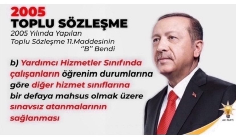 <a href="/Kamubiz_com/">Kamubiz KAMU HABERLERİ BİZDEN!</a> SYN <a href="/RTErdogan/">Recep Tayyip Erdoğan</a> <a href="/Akparti/">AK Parti</a> #YardımcıHizmetlerSınıfı PERSONELİNİN DAHİL OLDUĞU 657 DEVLET MEMURLARI KANUNU KAPSAMINDAKİ HER MEMURLA AYNI EĞİTİMİ ALMIŞTIR AYNI NİTELİKLERİ TAŞIMAKTADIR MALİ VE ÖZLÜK HAKLARDADA EŞİTLİK İSTİYOR SÖZ VERDİNİZ <a href="/dbdevletbahceli/">Devlet Bahçeli</a> <a href="/MhpTbmmGrubu/">MHP TBMM Grubu #MHP</a> <a href="/tcbestepe/">T.C. Cumhurbaşkanlığı</a> 👇