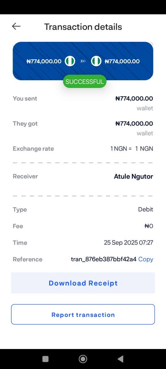 JamesNguto36748's tweet photo. @Palremitsupport @PalRemit, I carried out a transaction over 10 days ago and my funds are still being withheld. I’ve reached out to your support several times without any meaningful response. Please treat this as urgent — people’s money shouldn’t be delayed like this. #PalRemit https://t.co/8mKKM6BzaL